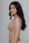 Zivame Padded Non Wired 3/4th Coverage Tshirt Bra - Skin Bouquet — thumbnail 4
